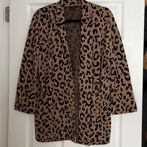 J. Crew Leopard Sweater Blazer